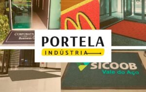 Tapetes personalizados para recepção