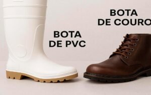 Diferença entre bota de PVC e bota de couro