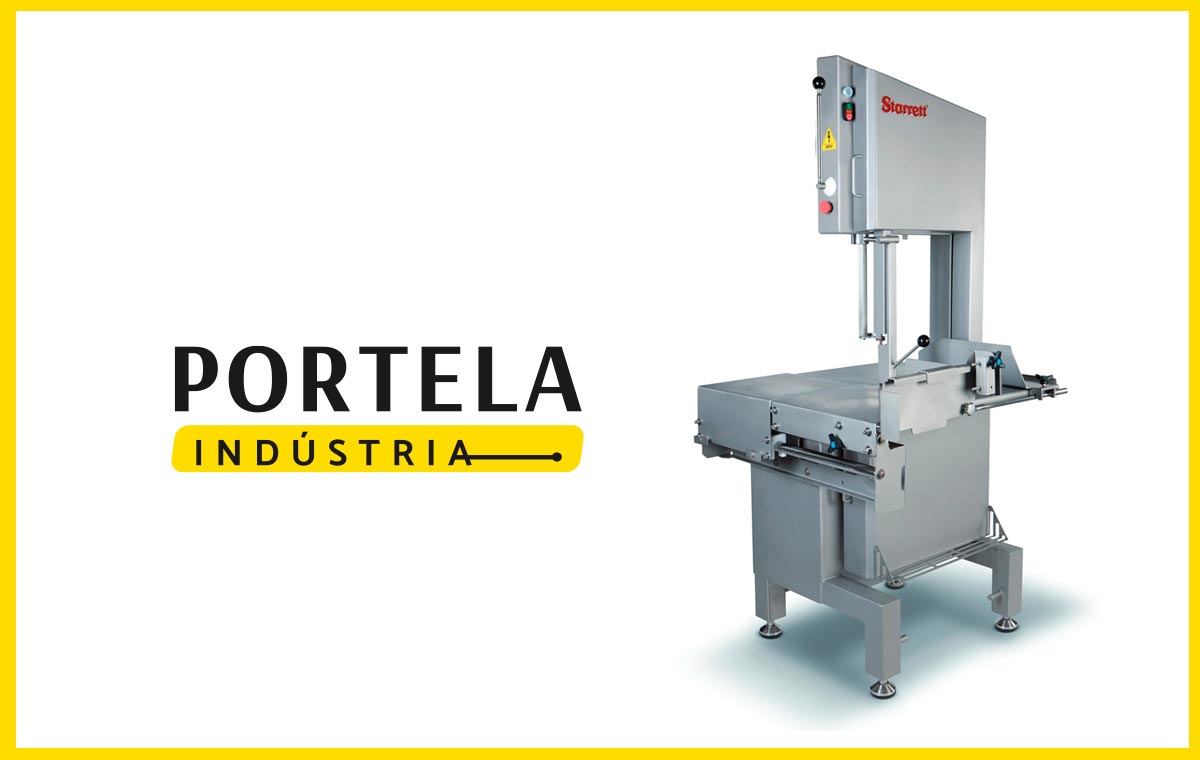 Serra de fita para cortes de alimentos