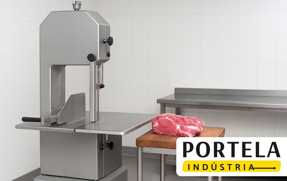 Máquina de serra de fita para corte de carne