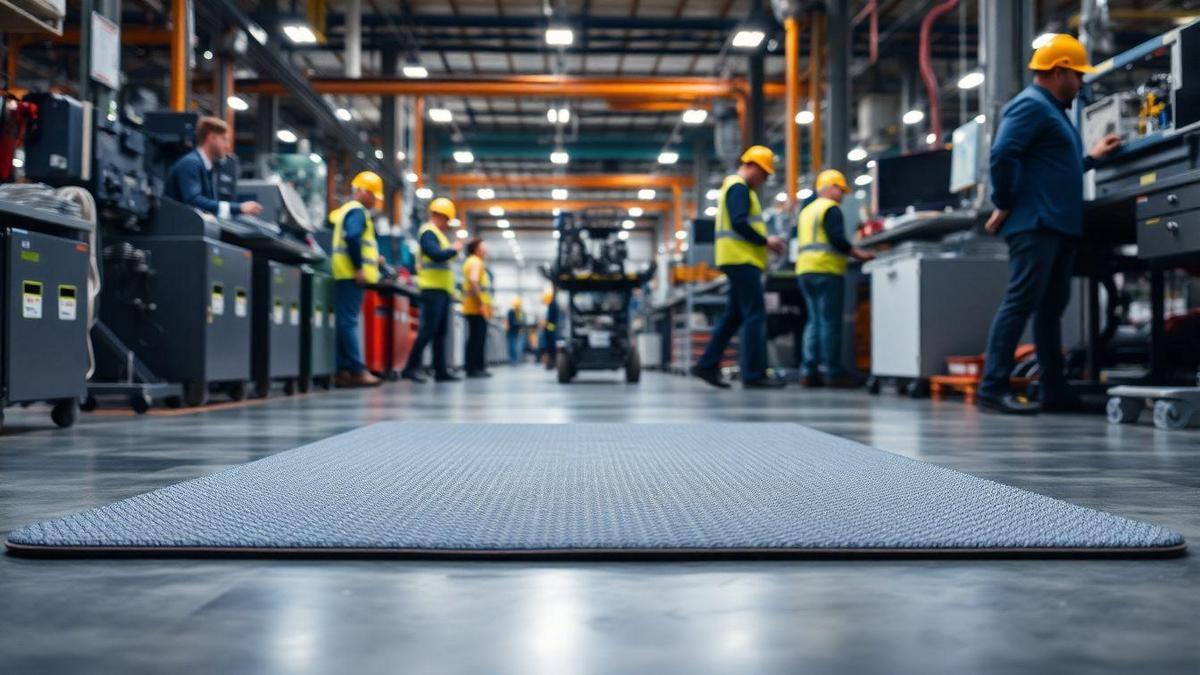 Tapete Industrial Antifadiga: A Revolução da Ergonomia e do Conforto no seu Chão de Fábrica