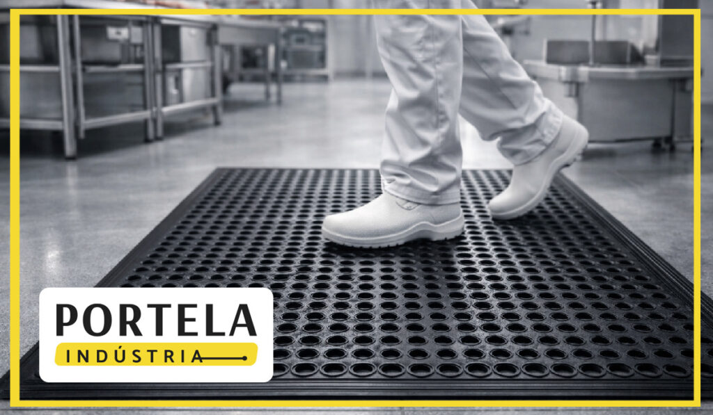 Tapete de borracha antiderrapante