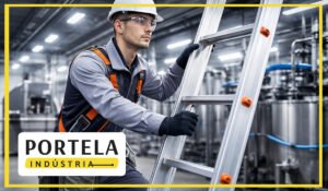 Segurança em escadas industriais: modelos simples vs. extensíveis