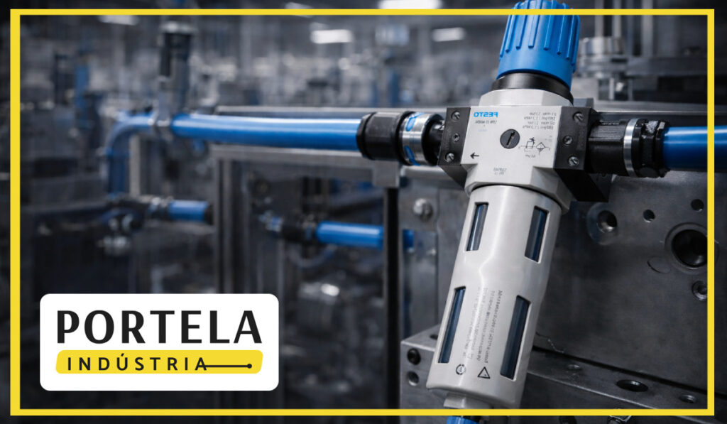 Filtro regulador de pressão e FRL