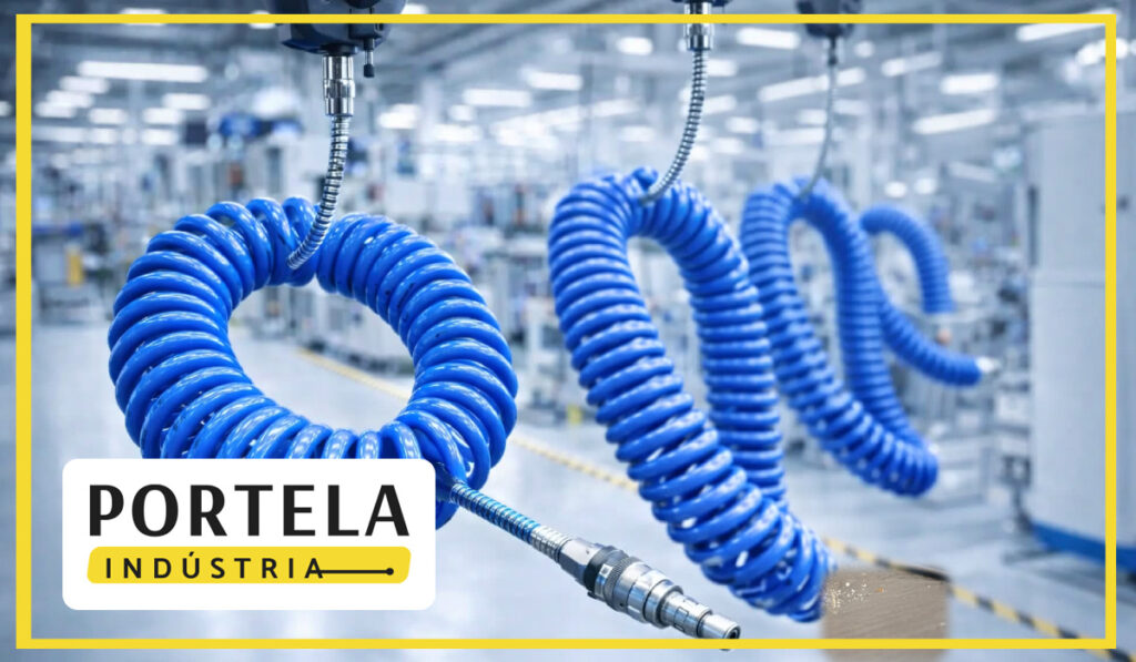 Mangueira espiralada pneumática