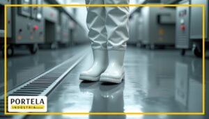 Bota branca de PVC para frigorÃfico: higienização e o que exigem as normas