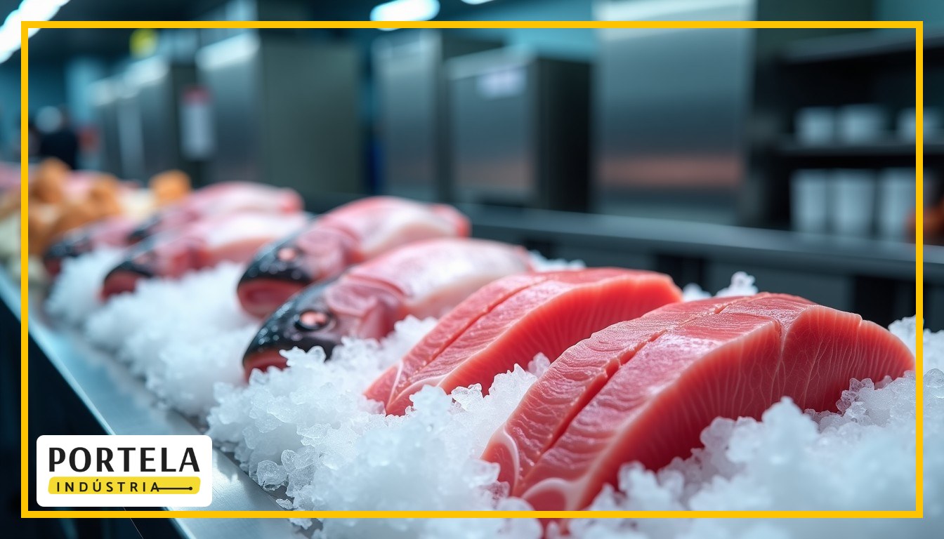 Serra fita para peixaria: como cortar pescado congelado sem perdas