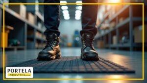Tapete antifadiga industrial: o que diz a NR-17 e onde usar