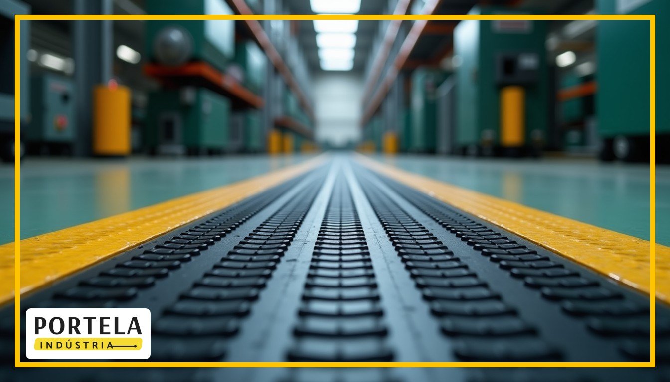 Tapete de borracha pastilhado: aplicações industriais e medidas
