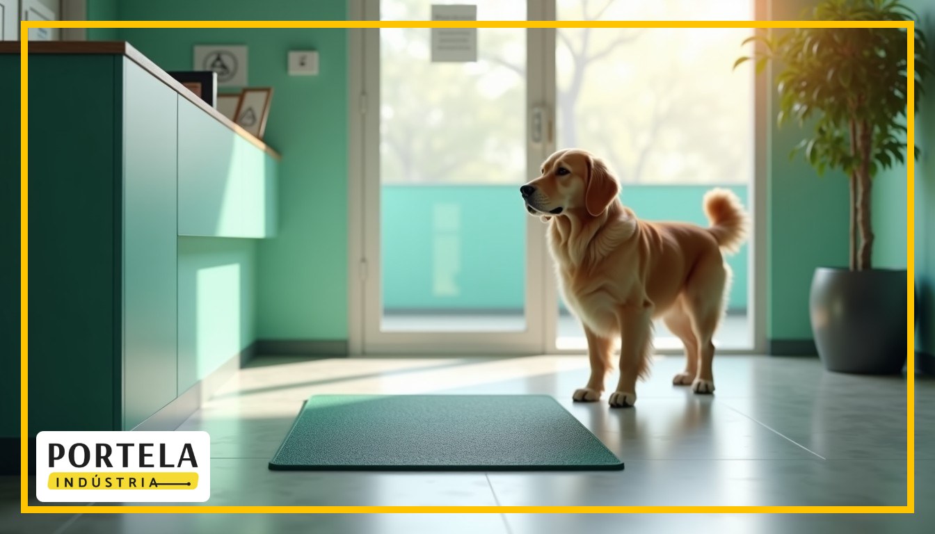 Tapete sanitizante para pet shops e clínicas veterinárias