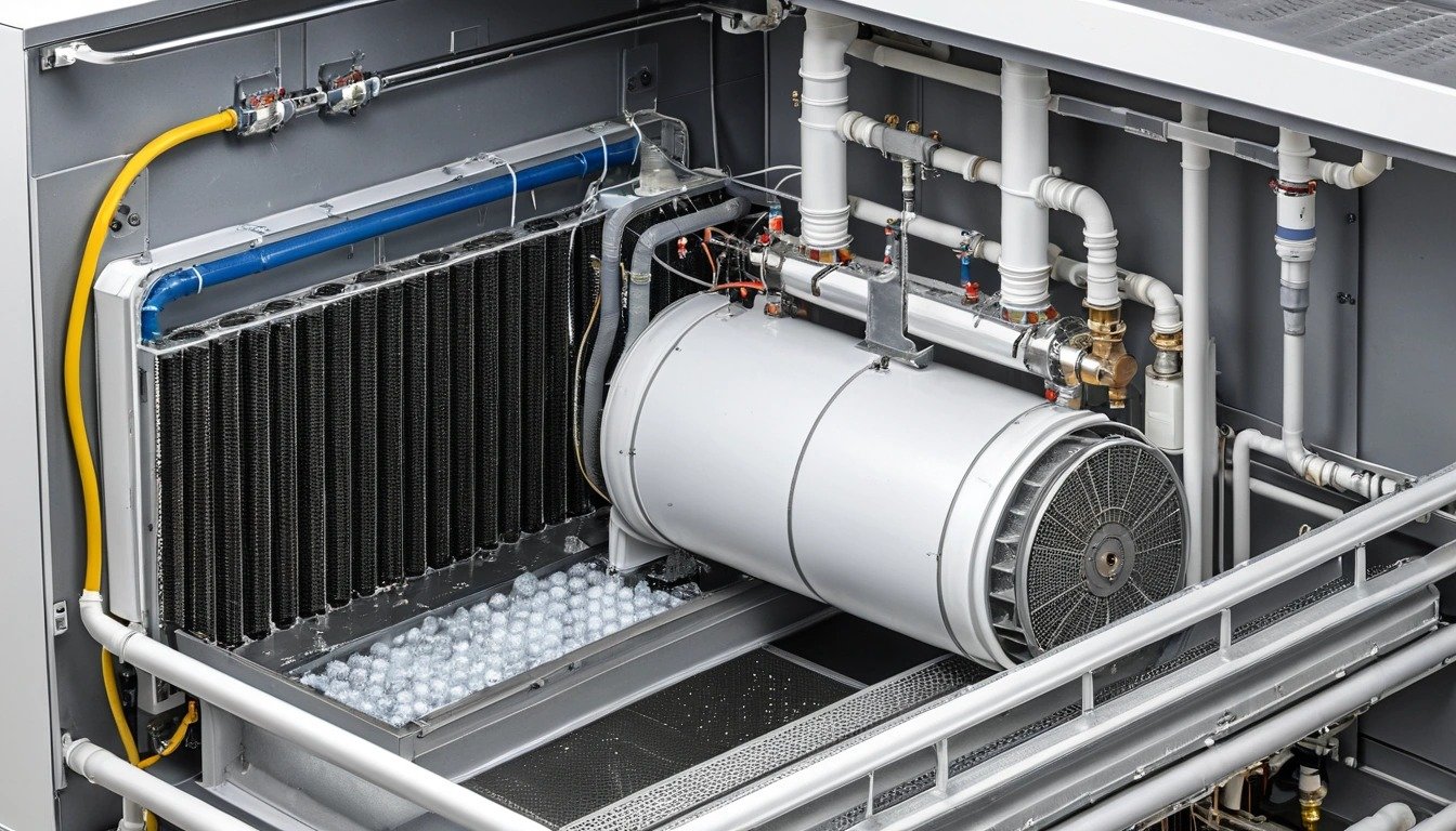 Secador de ar comprimido acoplado ao compressor com filtro e regulador de pressão em rede pneumática de oficina